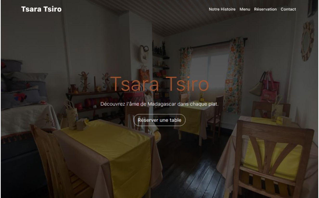 Tsara tsiro website Screenshot